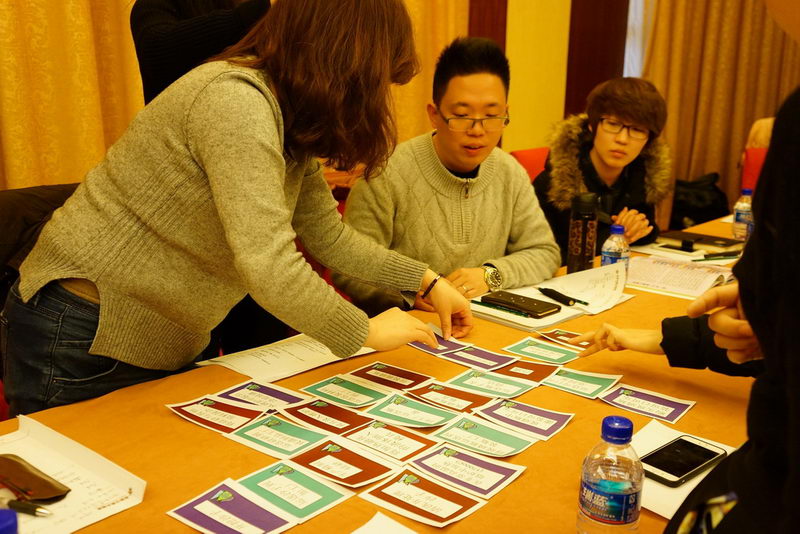 2016年1月14日上午，“重现蓝天”教材培训北京场，互动讨论